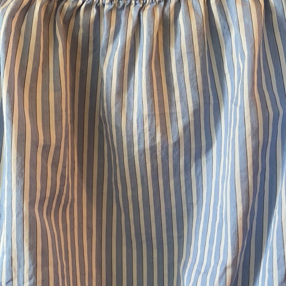 WHBM blue & white striped off shoulder top - Picture 11 of 13